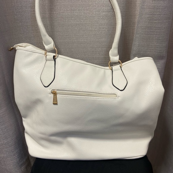 Large white spring/summer tote or handbag - Picture 2 of 3